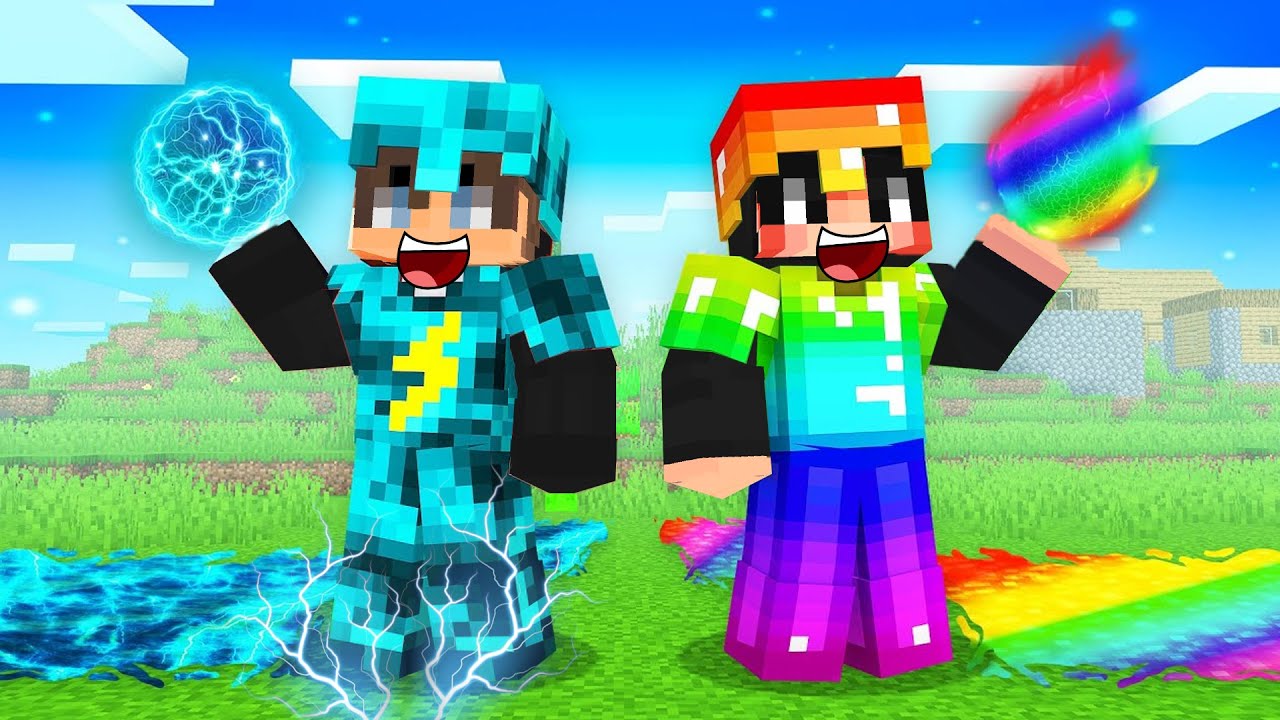 ماين كرافت : قدرة الحظ الملونة ضد قدرة البرق الخارقة!!؟