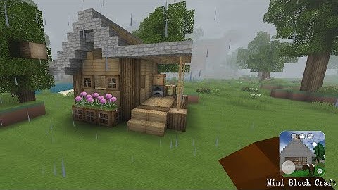 Mini block craft || How to build a simple survival house || part-12 ||