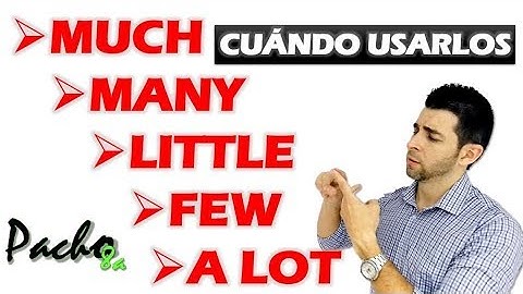 🔴 Cómo usar MUCH, MANY, A LOT, A LITTLE y A FEW en inglés fácilmente | Quantifiers explicados