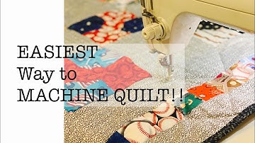 Easiest way to machine quilt your quilt | sew along with me | finish your quilt | #mysewingroom
