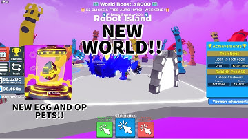 NEW UPDATE 5 IN CLICKER SIMULATOR!! NEW TECH WORLD!! ROBOT ISLAND??? ALIENS???