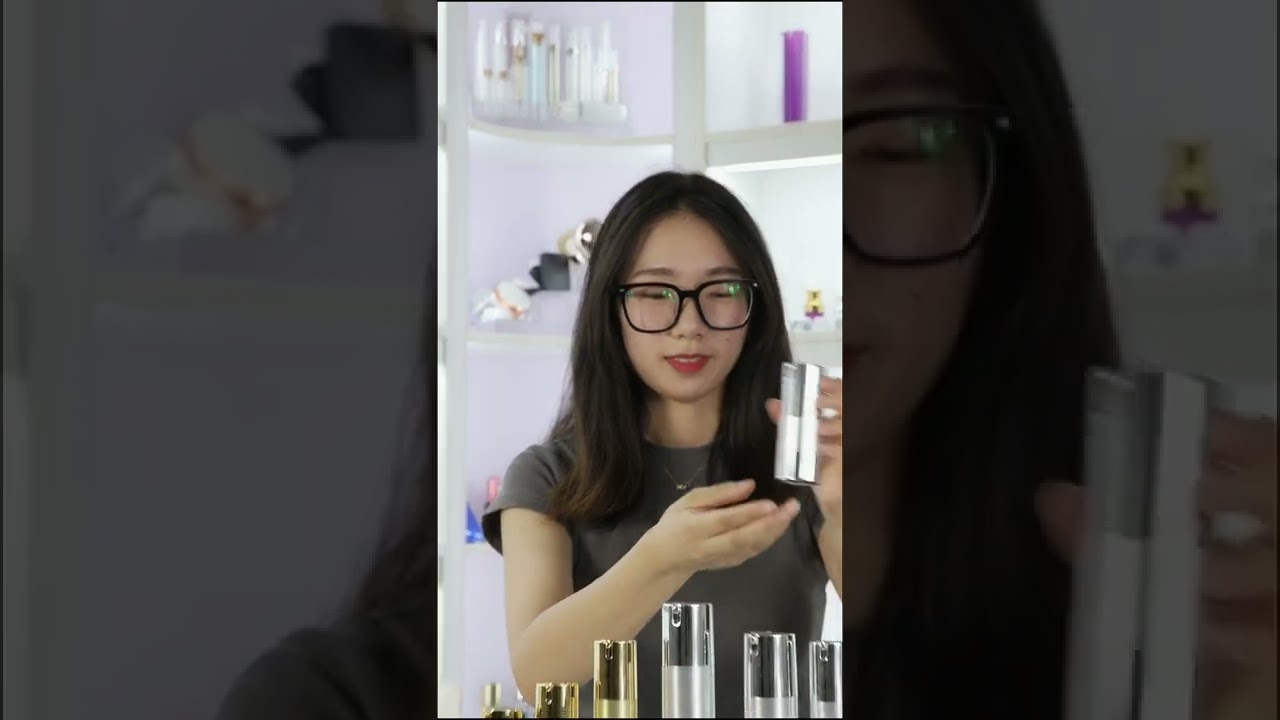 Empty Cylinder Plastic Refillable Airless Pump Bottles Wholesale