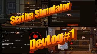 Scriba Simulator - devlog#1 (menu, character creation, basic things)