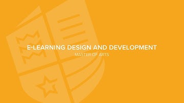 Master of Arts in E-Learning Design and Development