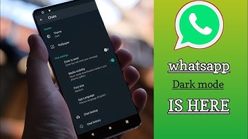 How to enable Dark mode in  any whatsapp it