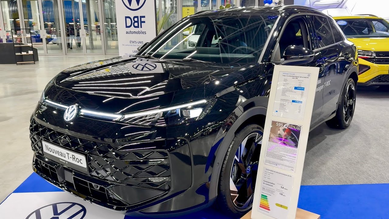 New VOLKSWAGEN T-ROC R-Line 2026 - exterior & interior, CRAZY ILLUMINATED VW logo