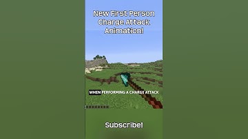 The First Person Charge Attack Animation In Minecraft Has Been Changed!!!