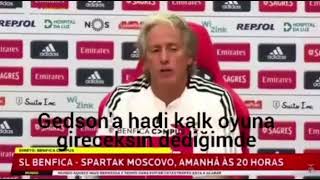 Benfica Teknik Direktörü Jorge Jesustan Gedson Açıklaması