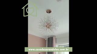 LUSTRE PENDENTE BOLA DE CRISTAL