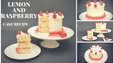 Lemon and raspberry cake recipe by Busi Christian-iwuagwu
