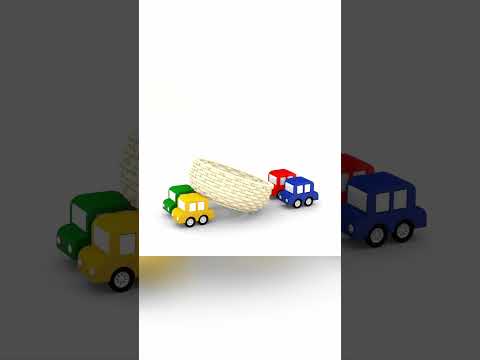 🎨🚗 Short Cartoni Animati per bambini | MACCHININE COLORATE | Caccia alle Uova di Pasqua! 🥚🌈🔍
