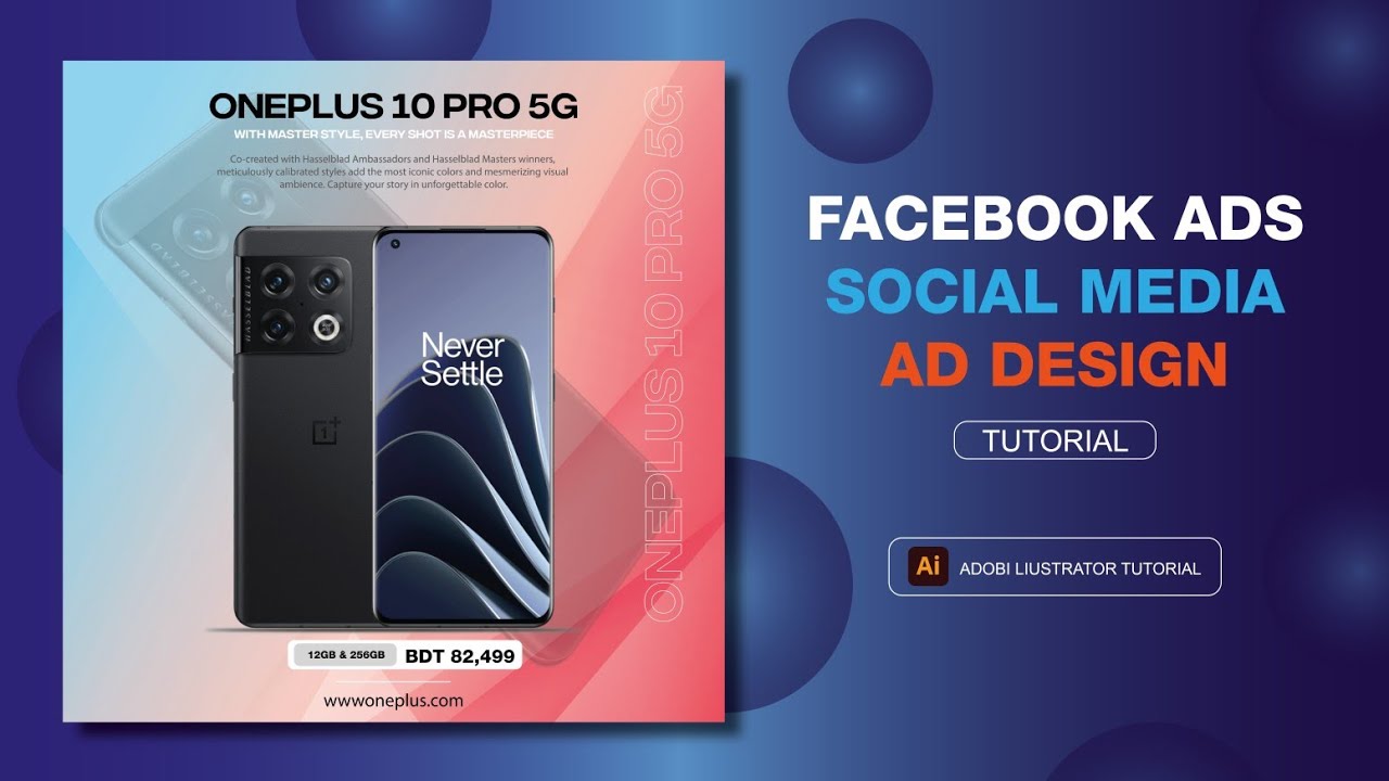 Facebook Ads Social Media Ad Design ( Adobe illustrator ) Tutorial ...