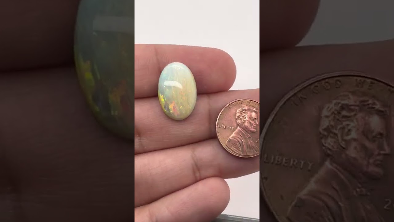 MS398601 - Loose Opal Gemstone 18.10 x 12.10 x 6.70mm Oval Shape AAA quality