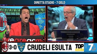 DIRETTA STADIO - MILAN LECCE 3-0: CRUDELI FESTEGGIA IL TRIS DEL DIAVOLO!