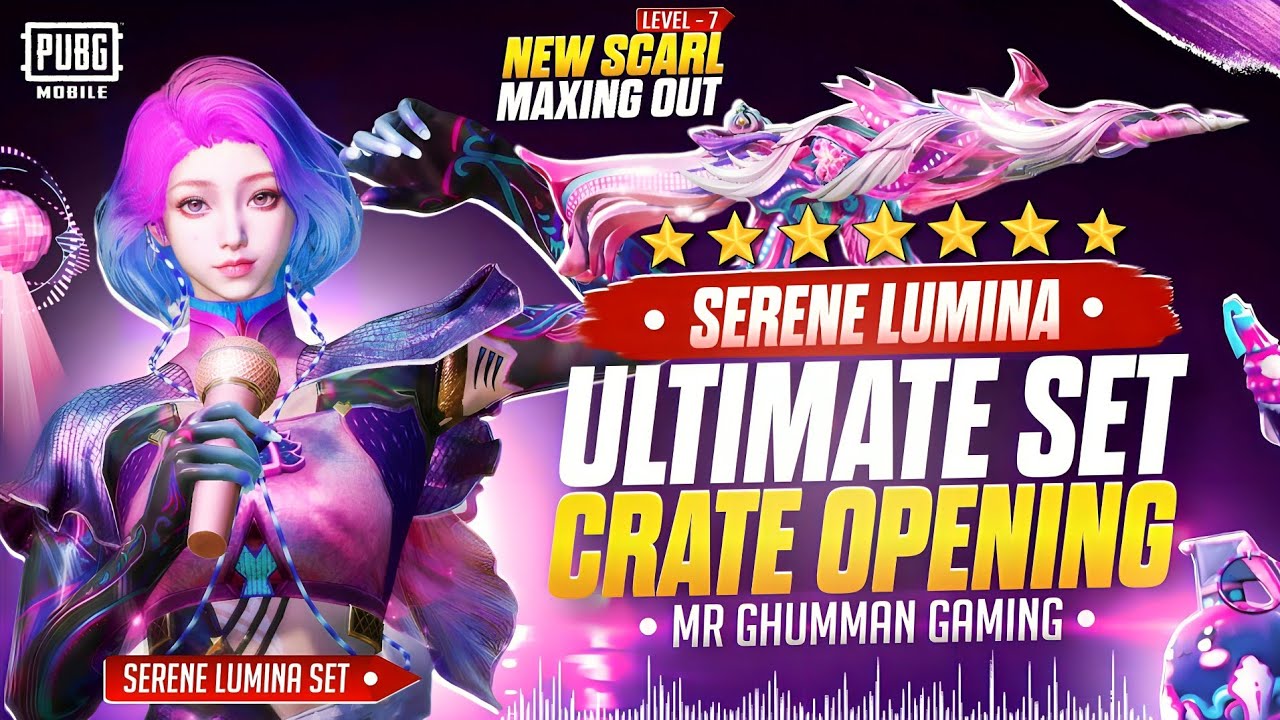 New Stage Weaver Ultimate Crate Opening | Serene Lumina Set Giveaway| SCAR-L Maxing Out| PUBG Mobile