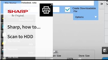 Sharp, how to Scan to HDD on your Sharp Multifunction Printer