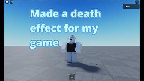 Roblox Death Effect | Roblox Studio #robloxstudio