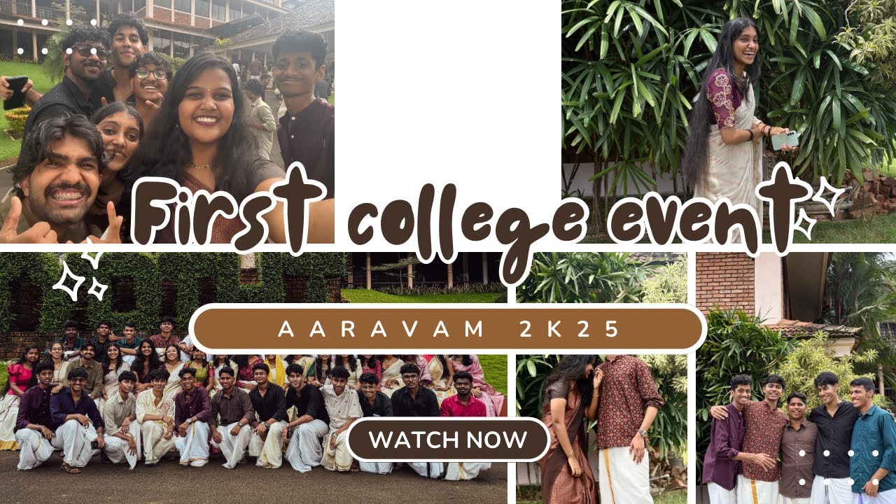 First College Event 💗|AARAVAM 2k25🌼❤️‍🔥|Amal jyothi college of engineering | 
