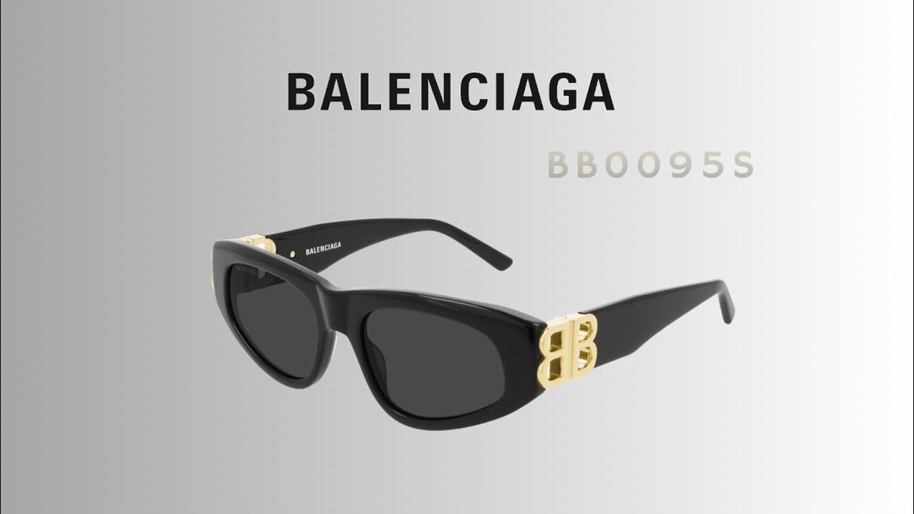 [Ba Hải Gác] Kính Mát Balenciaga BB0095S logo BB gold siêu đẹp dáng unisex nịnh mặt 53-19-135. 