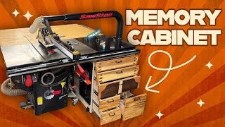 SawStop Under Table Storage Cabinet - Made with My Woodworking Memories (and Wood Whisperer Plans)