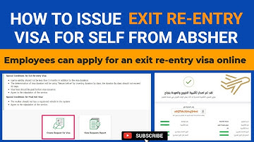 How to Issue Exit Re-entry Visa by yourself using Absher in KSA | Self Exit Re-entry visa Apply