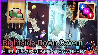Rightside-Down Cavern Full Clear Silver Strawberry | Strawberry Jam Advanced Lobby | Modded Celeste