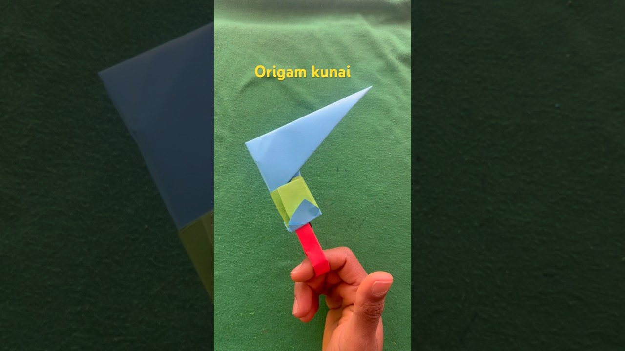How to Make a Paper Kunai 🗡️ | Easy Origami Ninja Weapon!