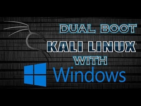 how to dual boot kali linux with windows 10 | 8 | 7 - YouTube