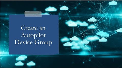 Create an Autopilot device group using Intune #intune #tutorial #education #m365 #msintune