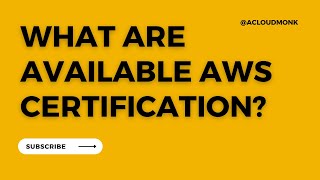 What are available AWS certification #aws #awscertification #awstraining #awsservices