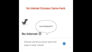 How To Hack Google Chrome Dinosaur Game!!!!!! 100% Working. screenshot 5