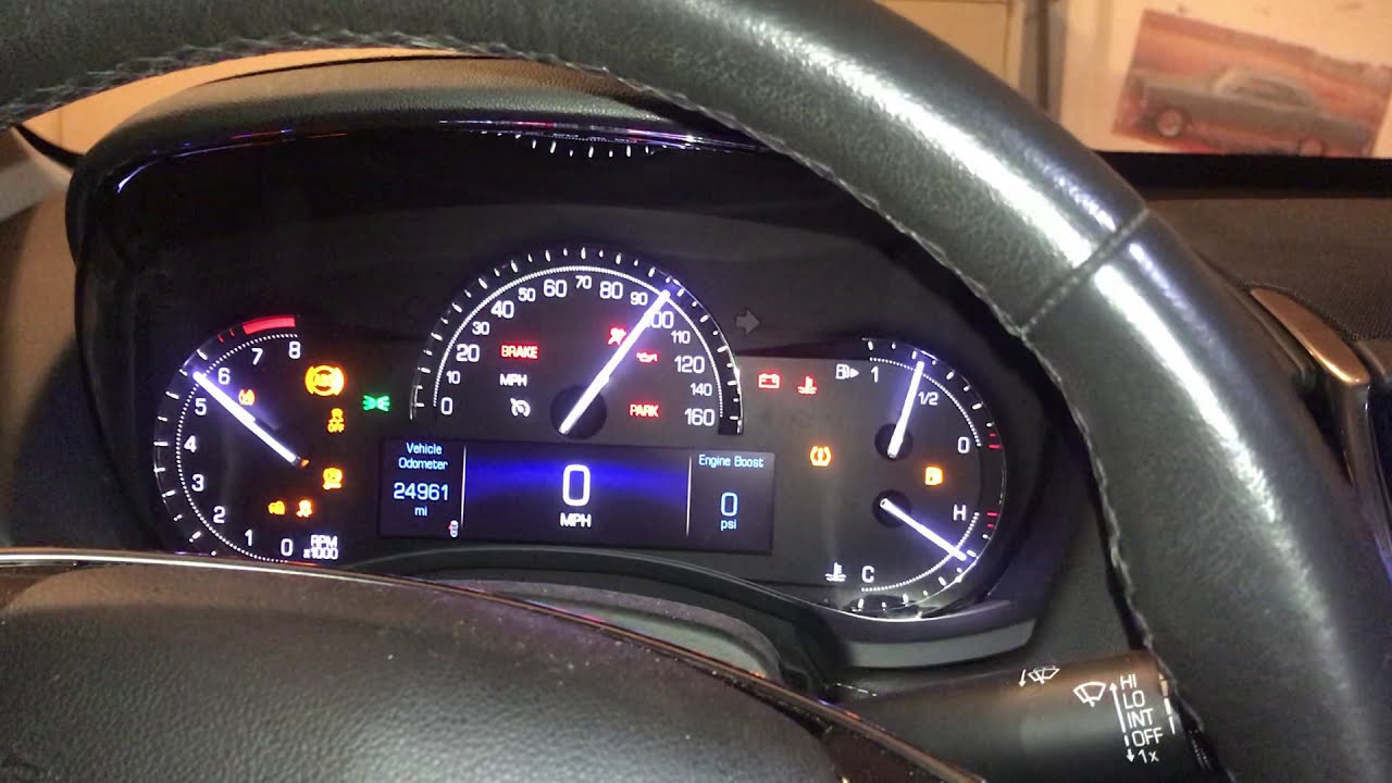 How to reset oil life warning, Cadillac ATS YouTube