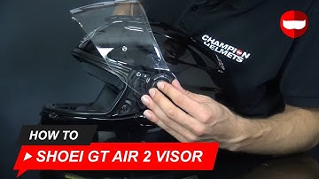 How to Change the Visor of the Shoei GT Air 2 - ChampionHelmets.com