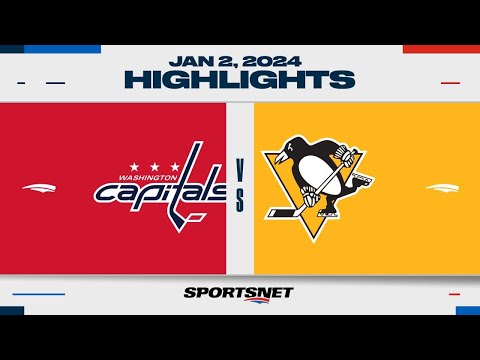 NHL Highlights | Capitals vs. Penguins - January 2, 2024