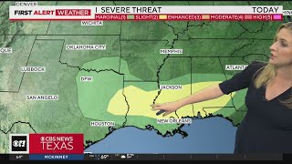 Severe threat moves east, but some risk to North Texas remains