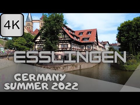 4K/60FPS Walking in Esslingen / Germany | Virtual Walking Tour | Sightseeing Vlog | Summer 2022