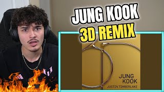 Jung Kook '3D' Justin Timberlake Remix | REACTION!