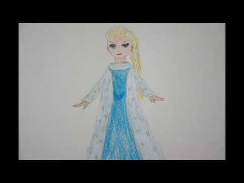 Prinzessinnen zeichnen - Elsa malen - How to draw princess ...