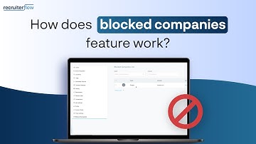How does blocked companies feature work?