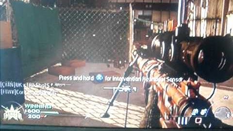 MW2  quick scope no-scope match on highrise