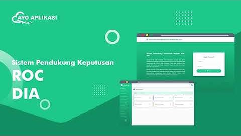 Source Code Aplikasi Sistem Pendukung Keputusan (SPK) Kombinasi Metode ROC Dan DIA
