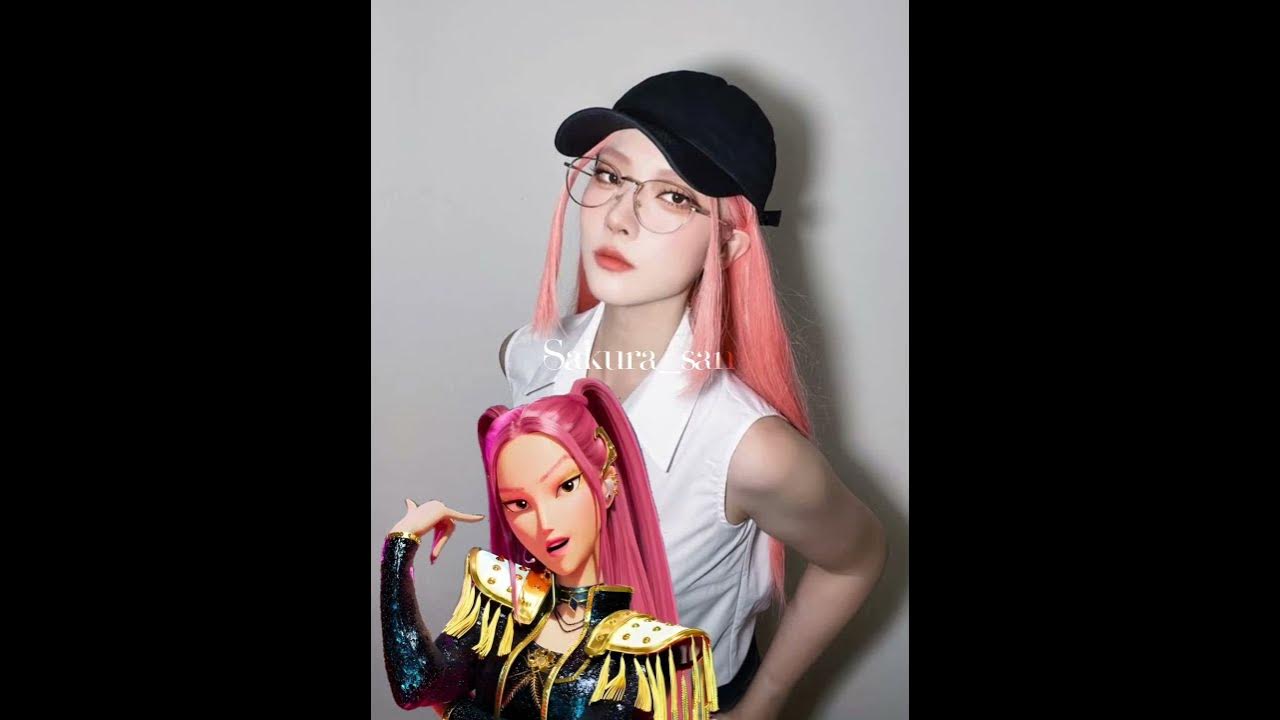 kpop demon hunters cosplay #rumi #zoey #mira #jinu #mystery #kpopdemonhunters #baby #shorts