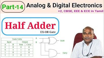 Half Adder in tamil