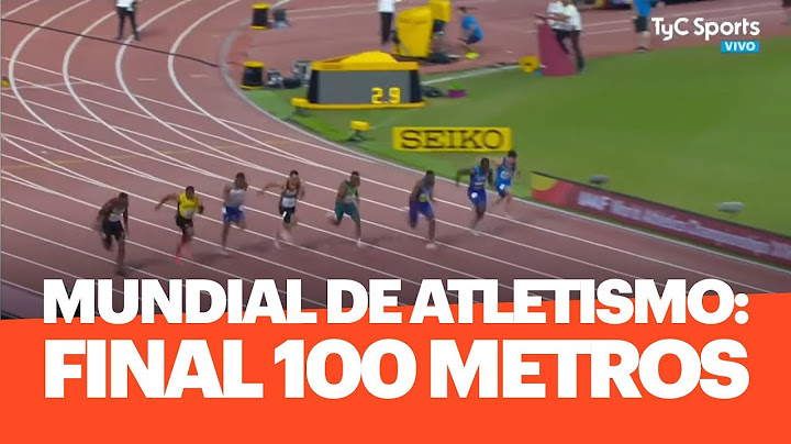 Mundial de Atletismo: FINAL 100 metros, victoria de Christian Coleman