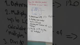 Trick for calculating parallel circuit resistance in your head #physics #alevel