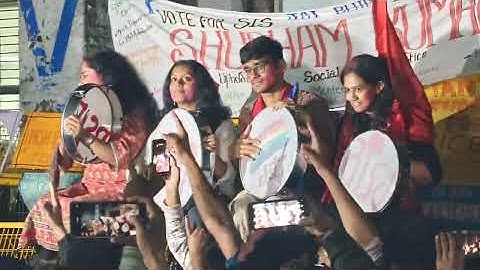 JNU elected candidate celebrating victory 🔥🔥🎊🎉