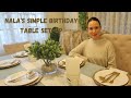 Simple Table set-up | Coy Barretto