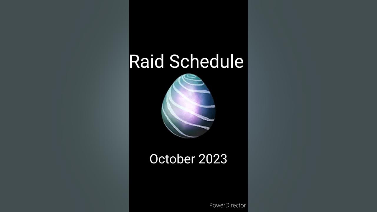 NEW Pokémon Go 5 Star Raid Schedule For October 2023 #pokemon