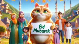 Eid Mubarak 2024 Eid Mubarak Cute Cat 2nd dayeid#eidwhatsappstatus#viral#cat#shortvideo#funny#shorts