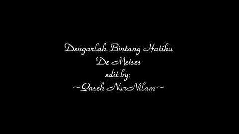 DEMEISES.Dengarlah Bintang Hatiku.(official music video)